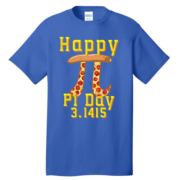 Happy Pizza Pi Day 3 141 Pi Symbol Science And Math Teacher Meaningful Gift Tall T-Shirt