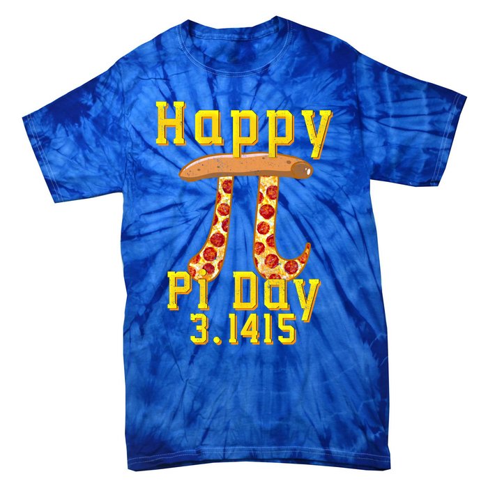 Happy Pizza Pi Day 3 141 Pi Symbol Science And Math Teacher Meaningful Gift Tie-Dye T-Shirt