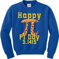 Happy Pizza Pi Day 3 141 Pi Symbol Science And Math Teacher Meaningful Gift Kids Sweatshirt