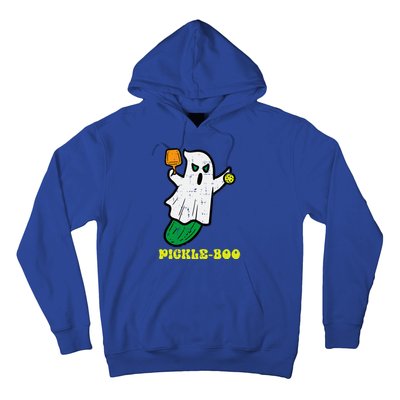 Halloween Pickleball Pickle Boo Ghost Costume Hoodie