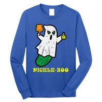 Halloween Pickleball Pickle Boo Ghost Costume Long Sleeve Shirt