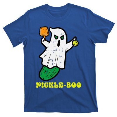 Halloween Pickleball Pickle Boo Ghost Costume T-Shirt