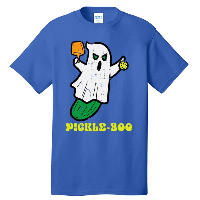 Halloween Pickleball Pickle Boo Ghost Costume Tall T-Shirt