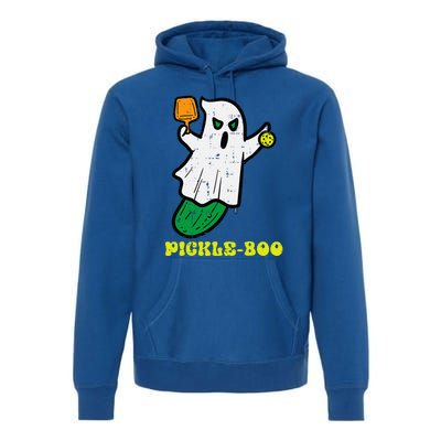 Halloween Pickleball Pickle Boo Ghost Costume Premium Hoodie