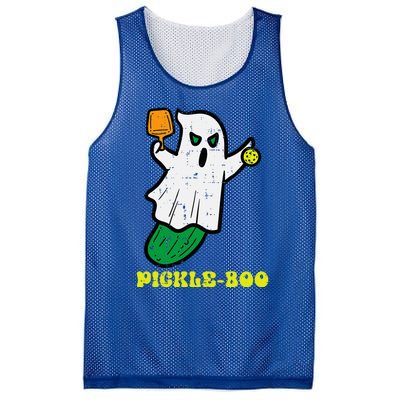 Halloween Pickleball Pickle Boo Ghost Costume Mesh Reversible Basketball Jersey Tank