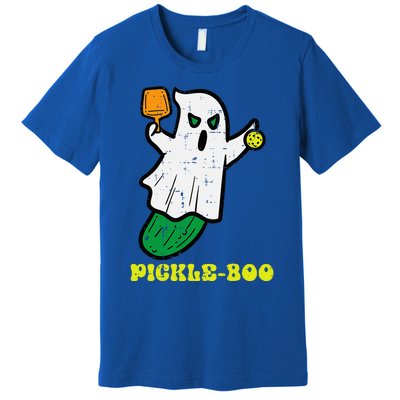 Halloween Pickleball Pickle Boo Ghost Costume Premium T-Shirt