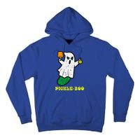 Halloween Pickleball Pickle Boo Ghost Costume Tall Hoodie