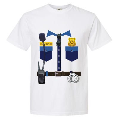 Halloween Policeman Police Officer Costume Boy Girl Garment-Dyed Heavyweight T-Shirt
