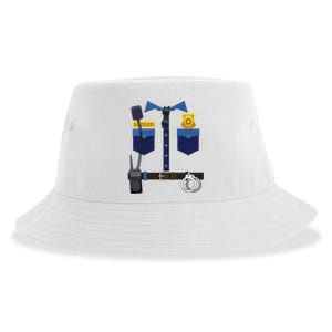 Halloween Policeman Police Officer Costume Boy Girl Sustainable Bucket Hat