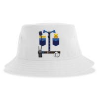 Halloween Policeman Police Officer Costume Boy Girl Sustainable Bucket Hat