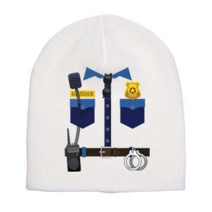 Halloween Policeman Police Officer Costume Boy Girl Short Acrylic Beanie