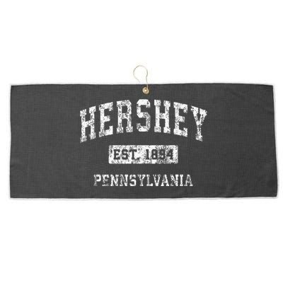 Hershey Pennsylvania PA Vintage Established Sports Design Large Microfiber Waffle Golf Towel