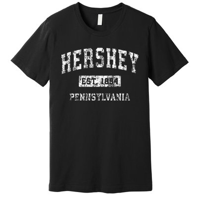 Hershey Pennsylvania PA Vintage Established Sports Design Premium T-Shirt