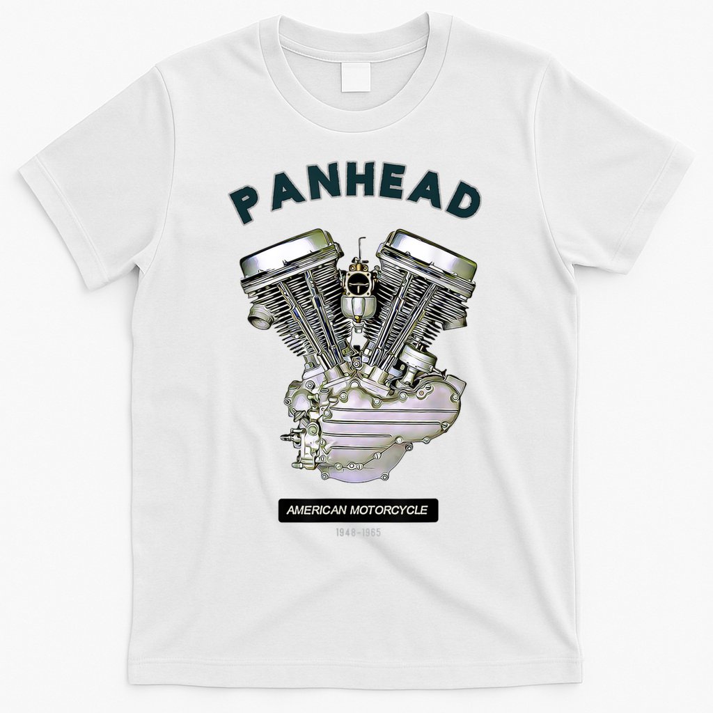 HD PanHead Retro VTwin Engine Motorcycle 48 65 Biker Gear T-Shirt