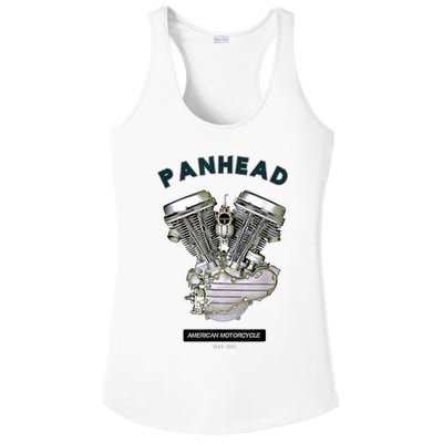 HD PanHead Retro VTwin Engine Motorcycle 48 65 Biker Gear Ladies PosiCharge Competitor Racerback Tank
