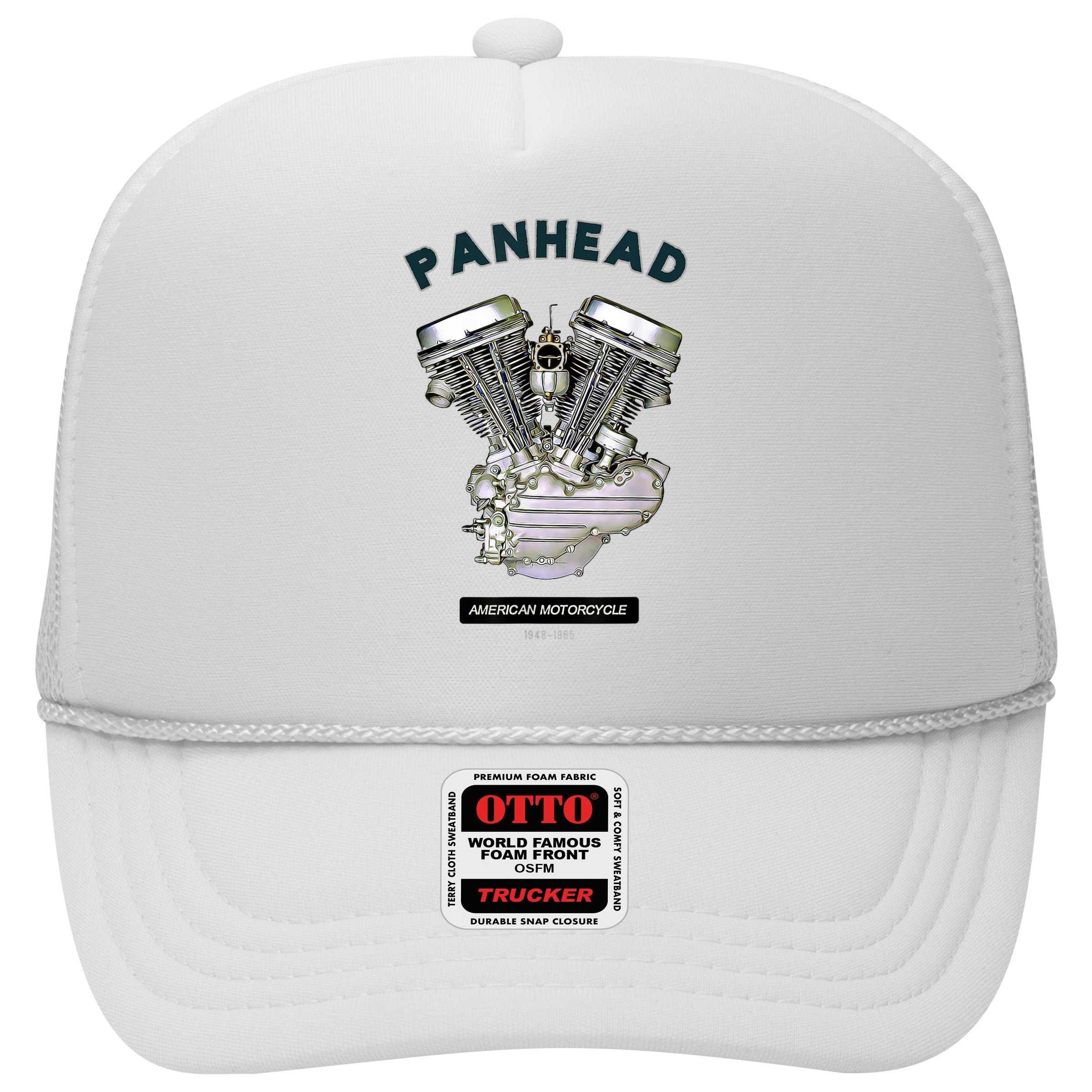 HD PanHead Retro VTwin Engine Motorcycle 48 65 Biker Gear Hat
