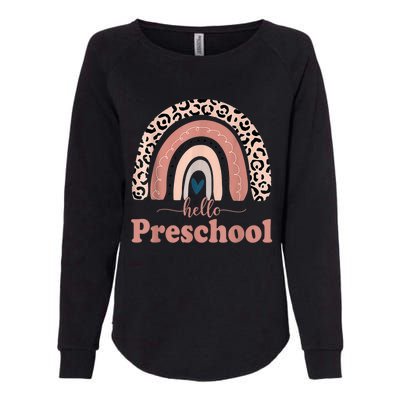 Hello Preschool Rainbow Teachers Kids Back To School Womens California Wash Sweatshirt