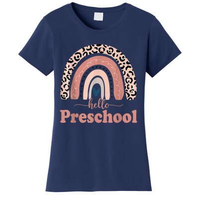 Hello Preschool Rainbow Teachers Kids Back To School Women's T-Shirt