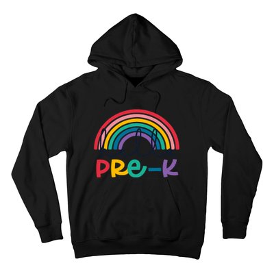 Hello Pre-K Rainbow Back To School Teacher Student Hoodie