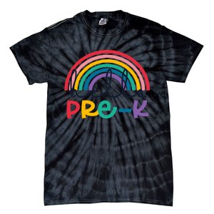 Hello Pre-K Rainbow Back To School Teacher Student Tie-Dye T-Shirt