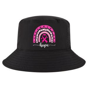 Hope Pink Ribbon Rainbow Breast Cancer Survivor Gift Cool Comfort Performance Bucket Hat