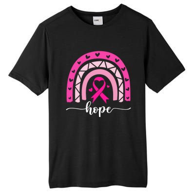 Hope Pink Ribbon Rainbow Breast Cancer Survivor Gift Tall Fusion ChromaSoft Performance T-Shirt