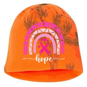 Hope Pink Ribbon Rainbow Breast Cancer Survivor Gift Kati - Camo Knit Beanie