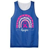 Hope Pink Ribbon Rainbow Breast Cancer Survivor Gift Mesh Reversible Basketball Jersey Tank