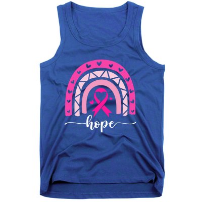 Hope Pink Ribbon Rainbow Breast Cancer Survivor Gift Tank Top