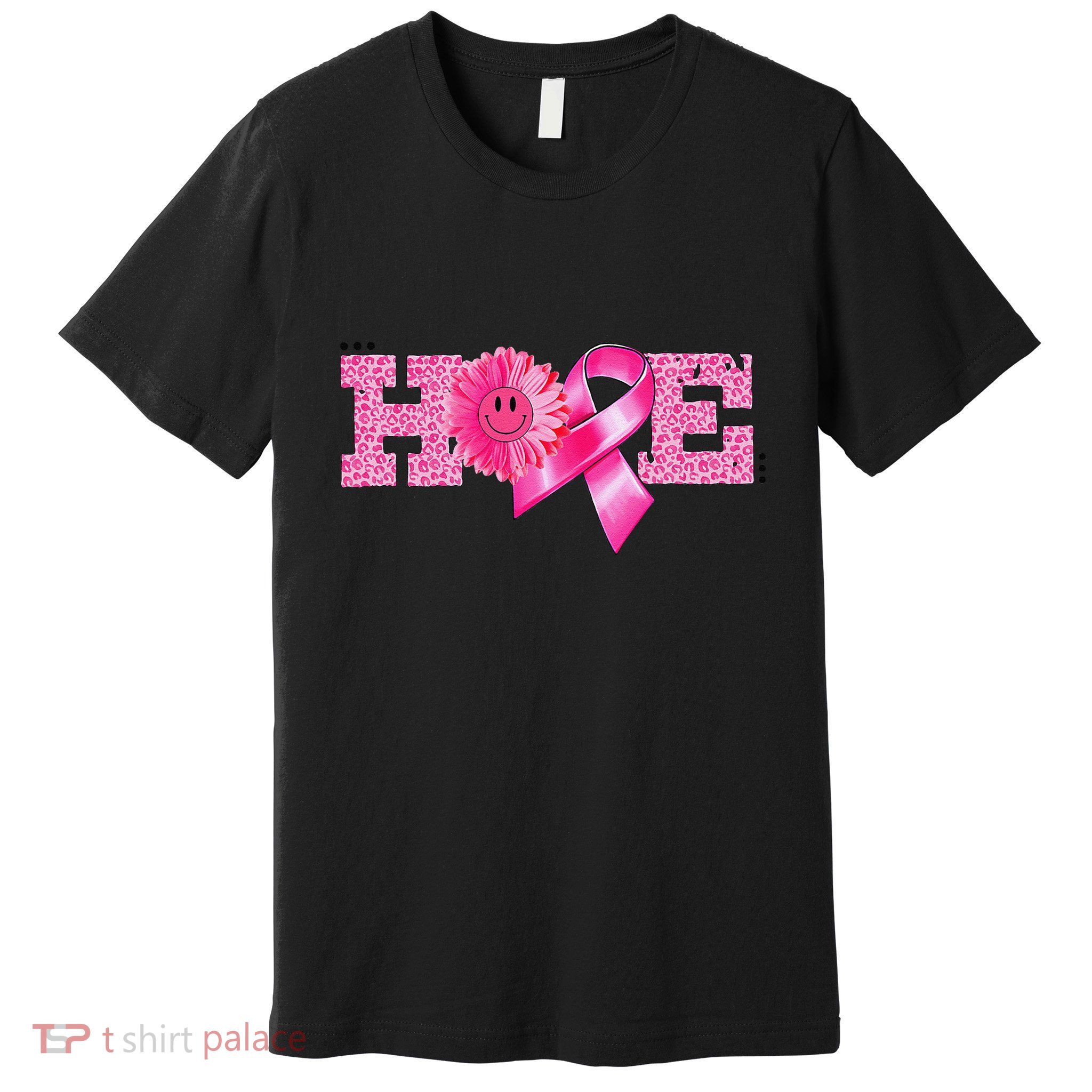 Hope Pin.K Ribbon Sunflower Breast Cancer Awareness Warrior Premium T-Shirt