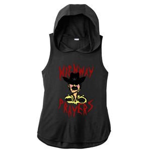 Highway Prayers Race Car Driver Ladies PosiCharge Tri-Blend Wicking Draft Hoodie Tank