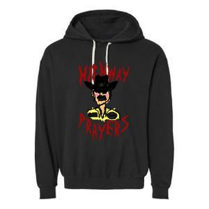 Highway Prayers Race Car Driver Garment-Dyed Fleece Hoodie