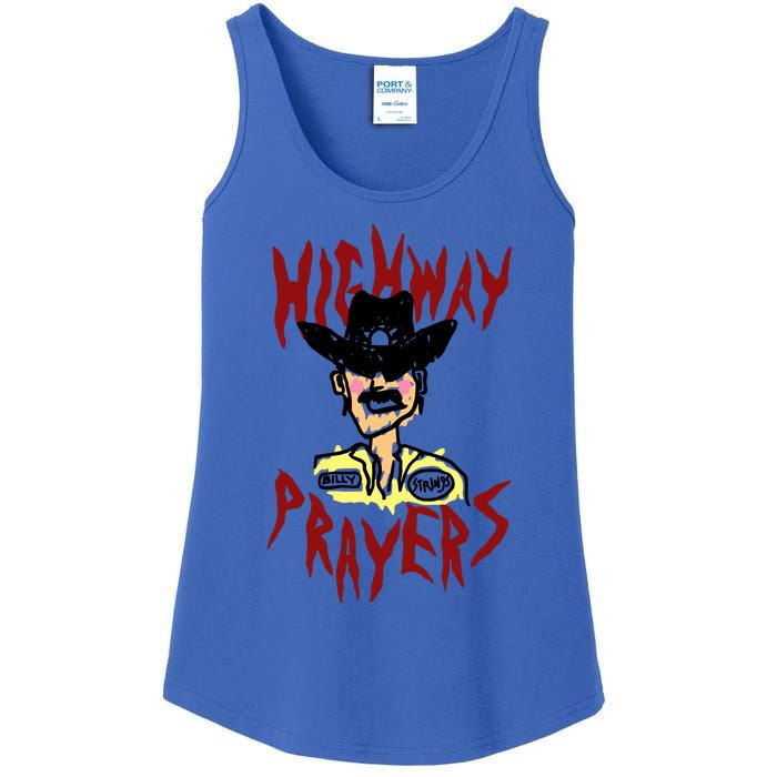 Highway Prayers Race Car Driver Ladies Essential Tank