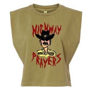 Highway Prayers Race Car Driver Garment-Dyed Women's Muscle Tee