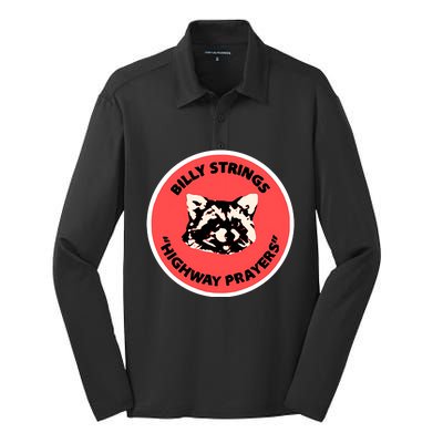 Highway Prayers Raccoon Silk Touch Performance Long Sleeve Polo