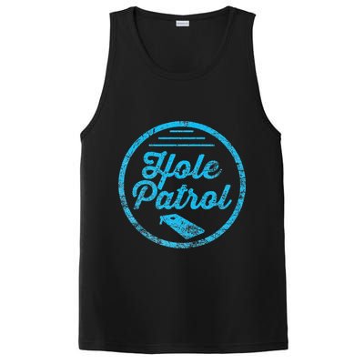Hole Patrol Retro Cornhole Team Duo Vintage Graphic PosiCharge Competitor Tank