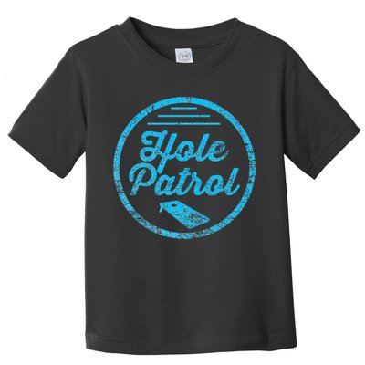 Hole Patrol Retro Cornhole Team Duo Vintage Graphic Toddler T-Shirt