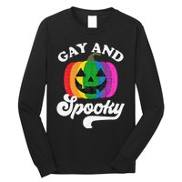 Halloween Pride Rainbow Jack O Lantern Gay And Spooky Long Sleeve Shirt