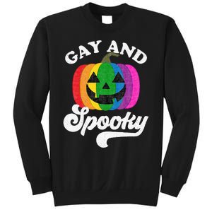 Halloween Pride Rainbow Jack O Lantern Gay And Spooky Sweatshirt