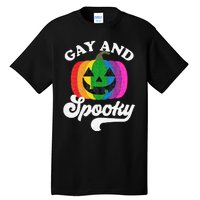 Halloween Pride Rainbow Jack O Lantern Gay And Spooky Tall T-Shirt