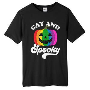 Halloween Pride Rainbow Jack O Lantern Gay And Spooky Tall Fusion ChromaSoft Performance T-Shirt