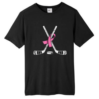 Hockey P.I.N.K Ribbon Breast Cancer Awareness Tall Fusion ChromaSoft Performance T-Shirt