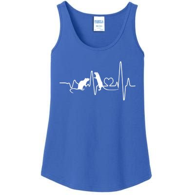 Heartbeat Pulse Rat Gift Ladies Essential Tank