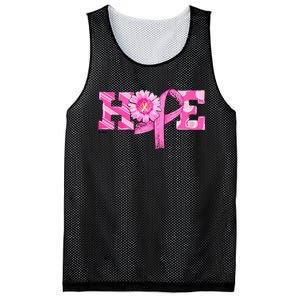 Hope P.I.N.K Ribbon Sunflower Breast Cancer Mesh Reversible Basketball Jersey Tank