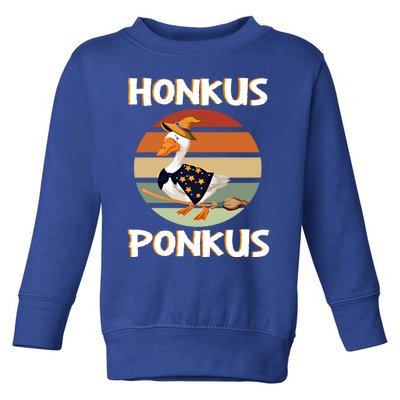 Honkus Ponkus Retro Funny Halloween Duck Goose Costume Gift Toddler Sweatshirt