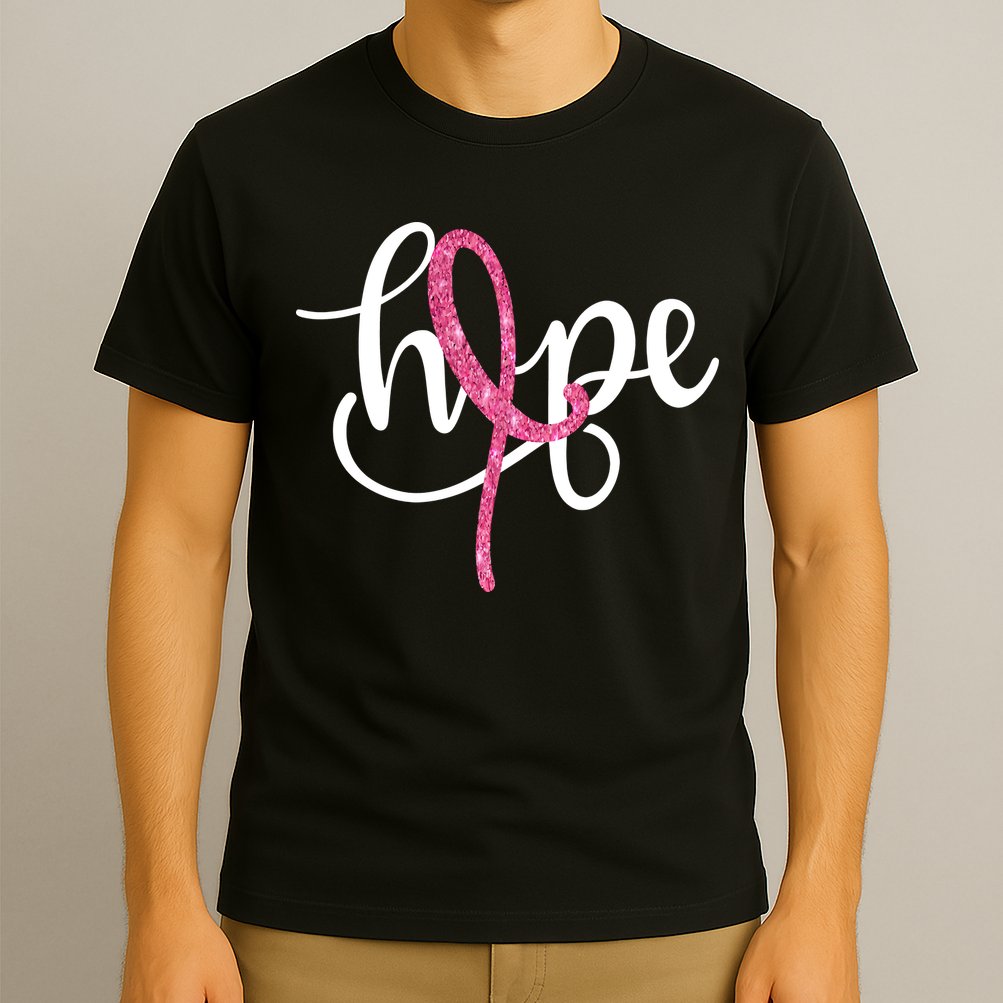 Hope Pink Ribbon Breast Cancer Awareness Month T-Shirt