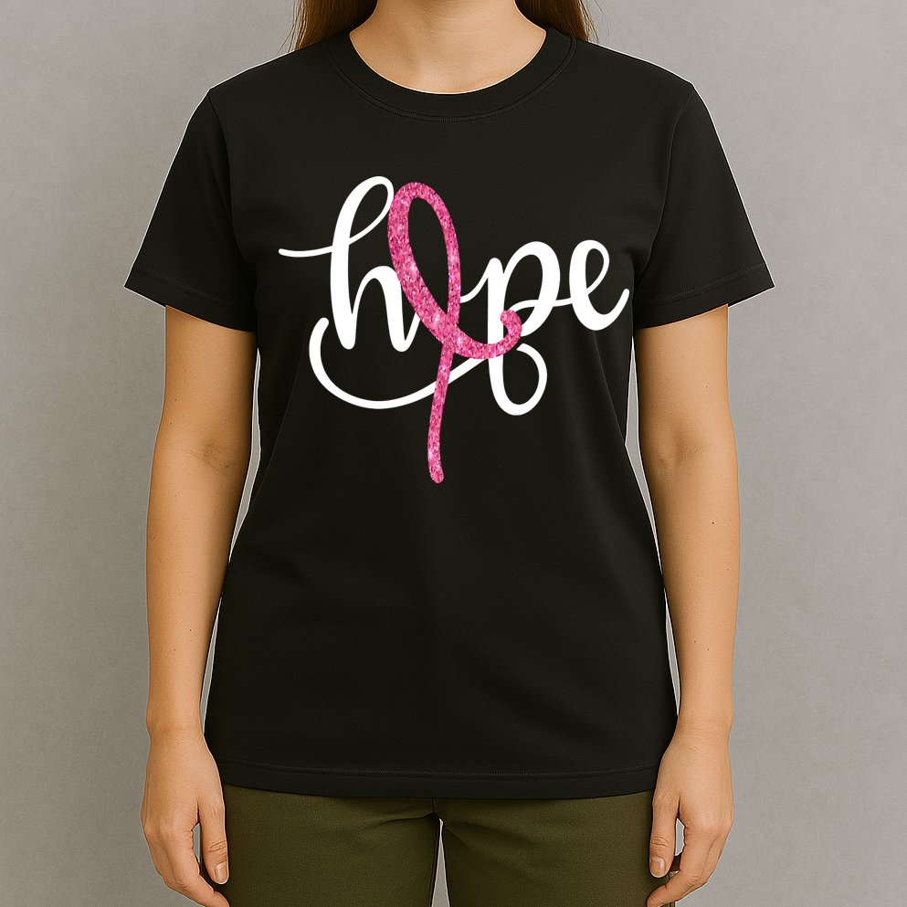 Hope Pink Ribbon Breast Cancer Awareness Month T-Shirt