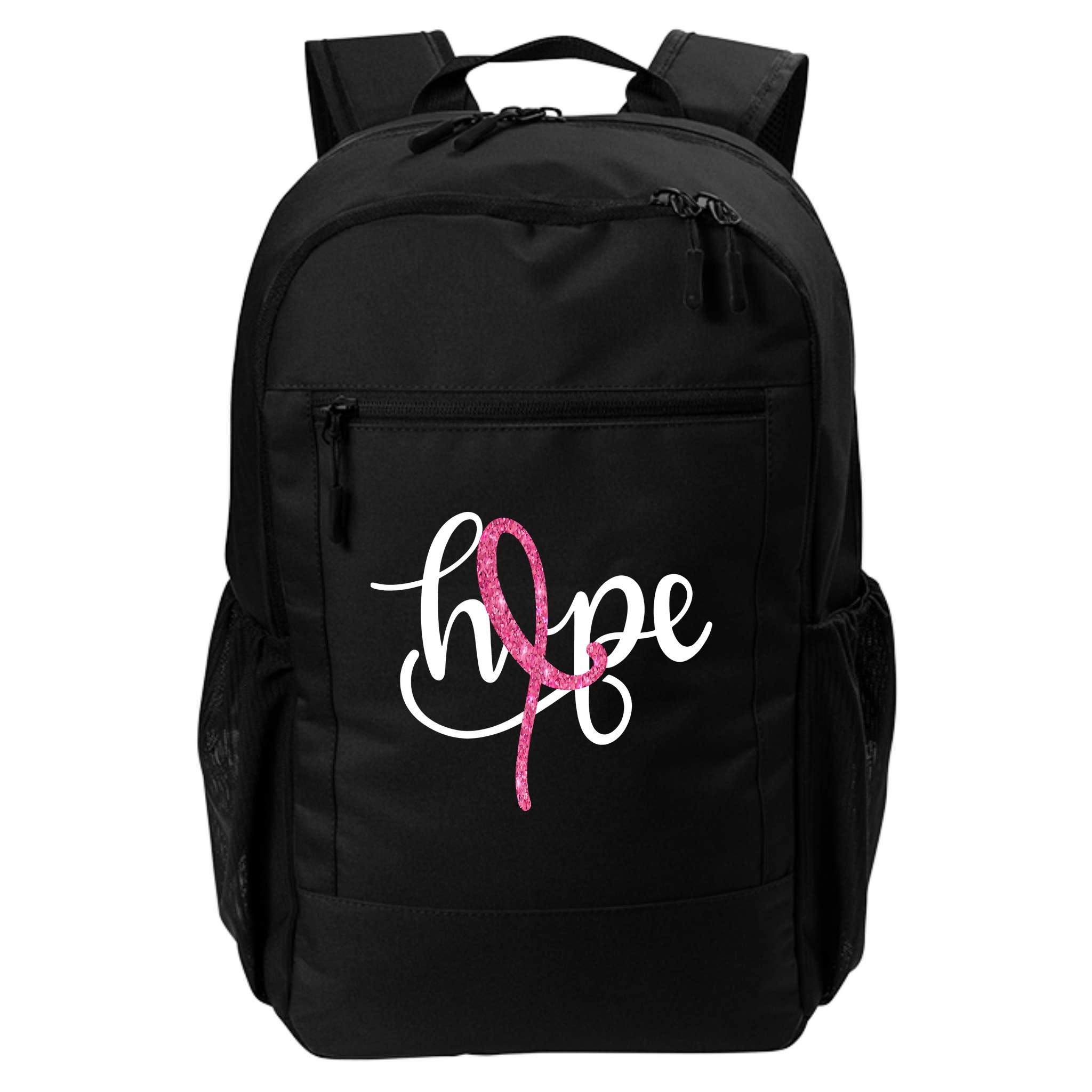 Hope Pink Ribbon Breast Cancer Awareness Month Backpack