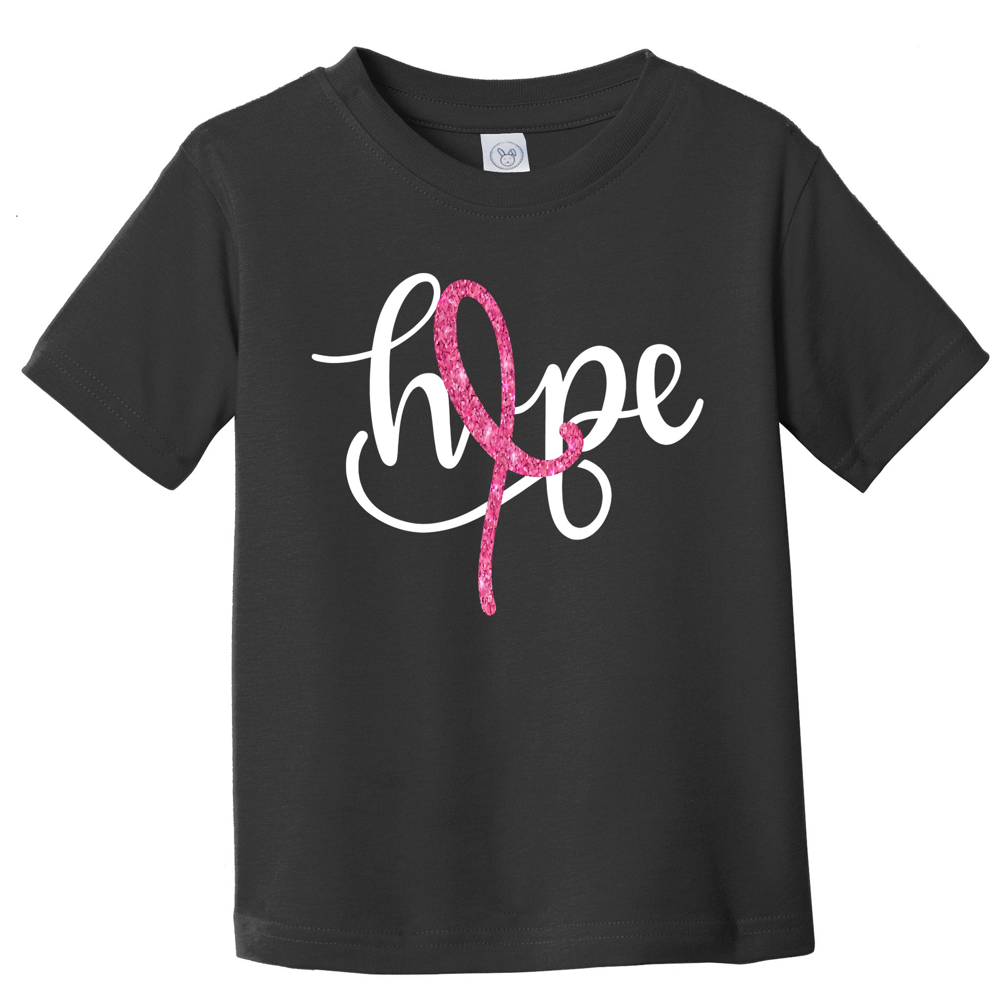 Hope Pink Ribbon Breast Cancer Awareness Month Toddler T-Shirt
