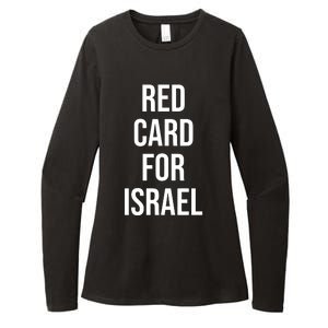 Hampden Park Red Card For Israel Womens CVC Long Sleeve Shirt